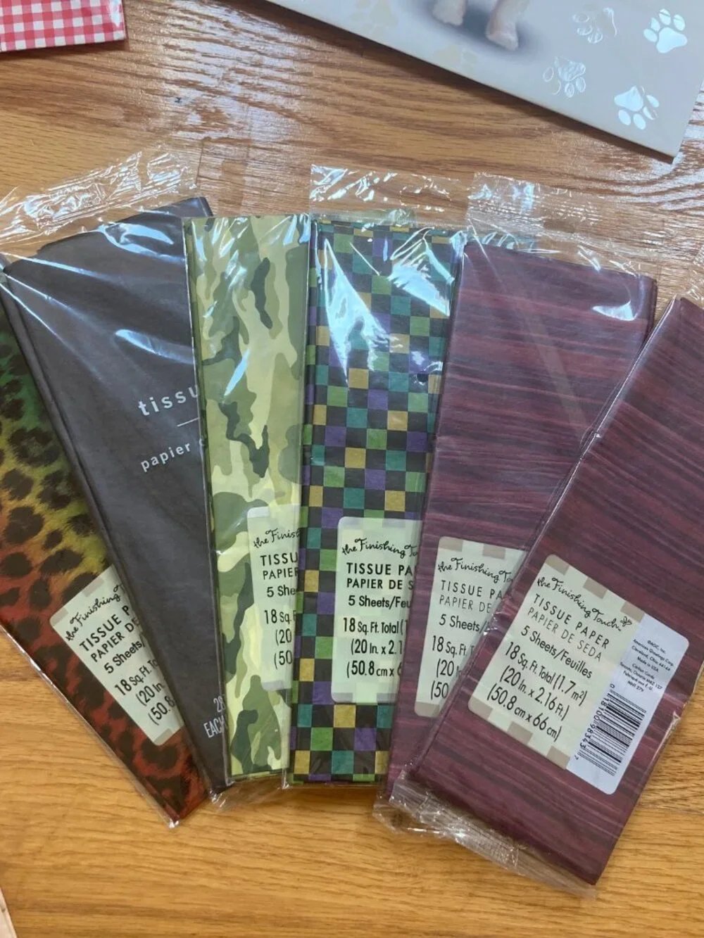 12 Gift Bags & 6 Packs of Tissue Paper